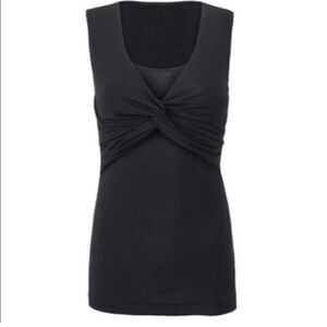 Cabi Show Off Twisted Knot Tank Black